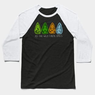 Arrowheads with Animals and Seasons "As The Wild Earth Rolls" Baseball T-Shirt